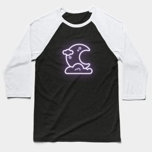 Moon in Neon Optics Baseball T-Shirt